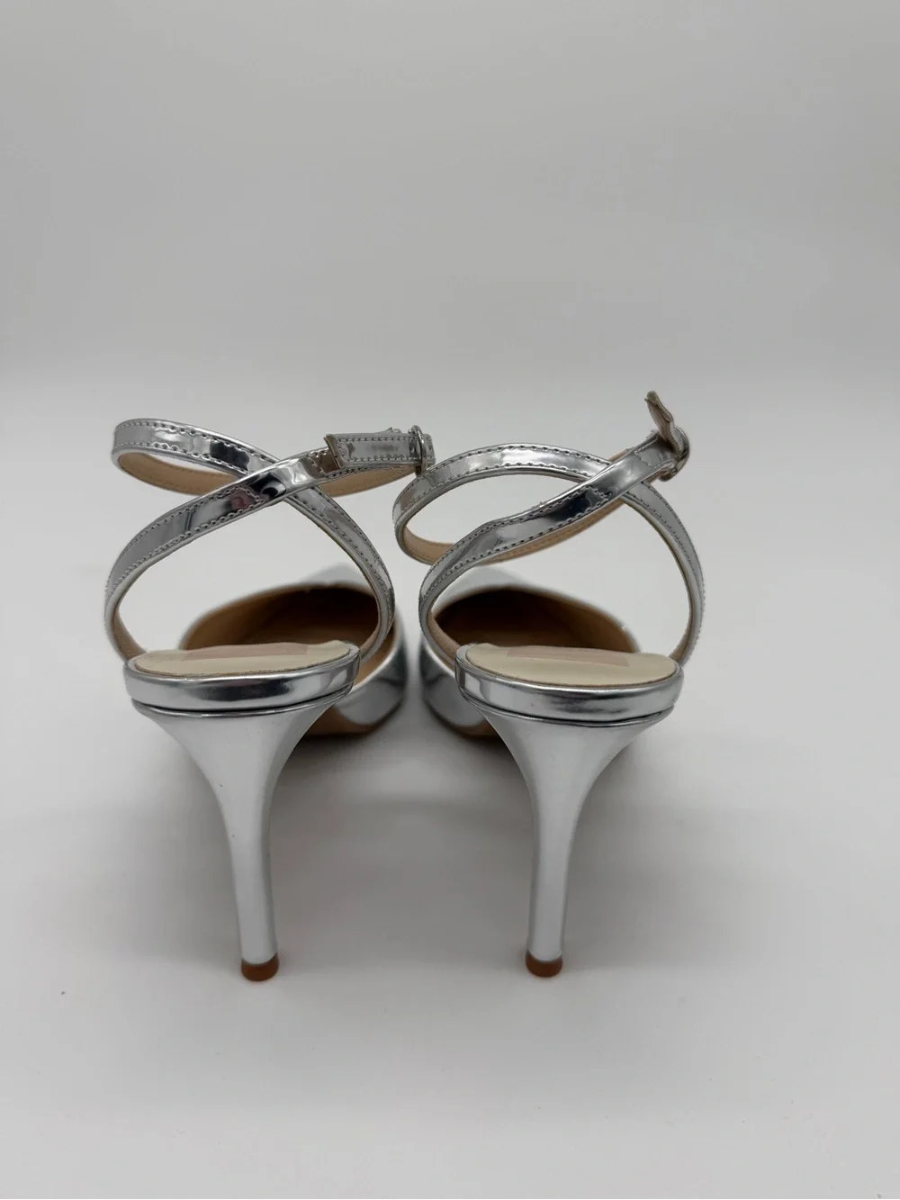Dolce Vita Karmen Pumps Silver Ankle Strap Womens - 7M